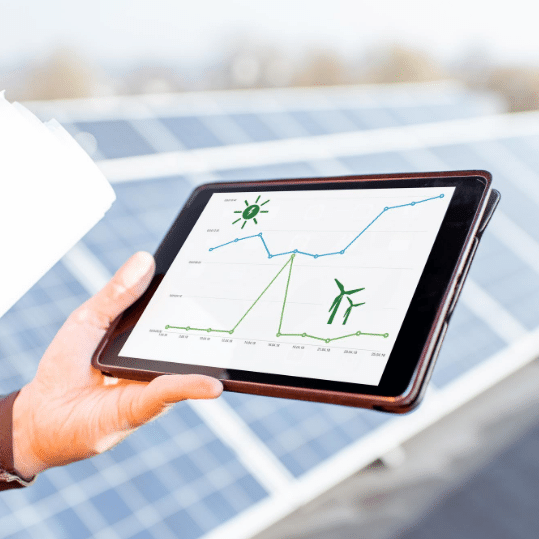Energy Graph on a Tablet