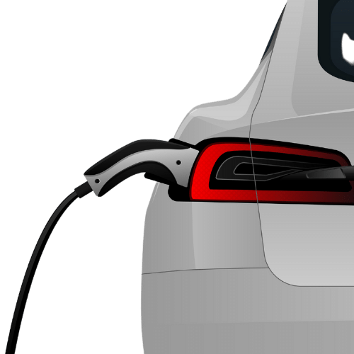 Tesla Car Charging Clear Background